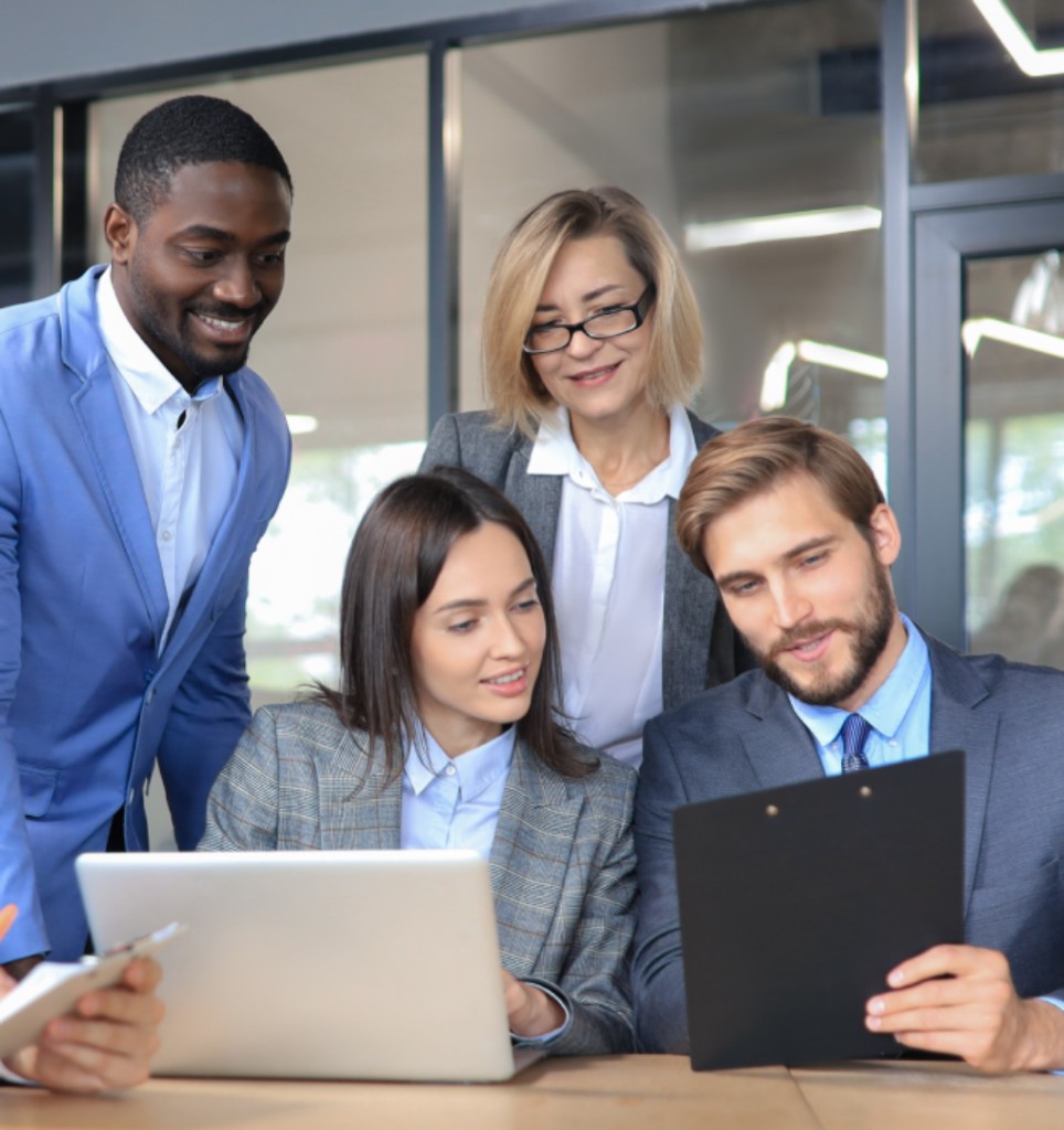 Client and delivery teams working side by side